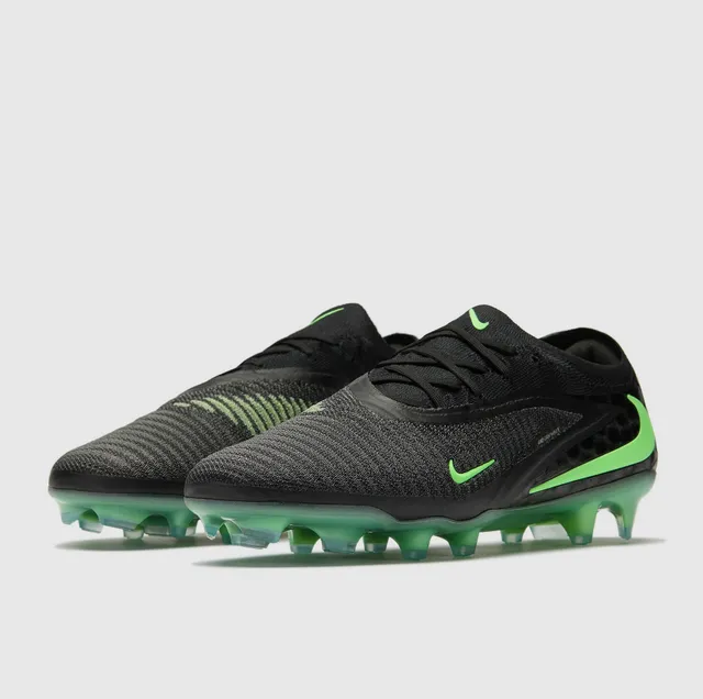 Nike Phantom GT Black Neon Green Firm-Ground Soccer Shoes 11