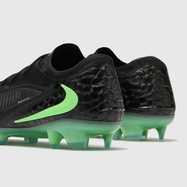 Nike Phantom GT Black Neon Green Firm-Ground Soccer Shoes 12