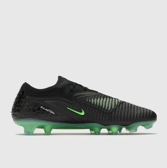 Nike Phantom GT Black Neon Green Firm-Ground Soccer Shoes 14