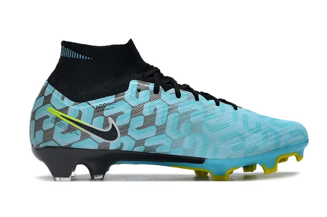 Nike Phantom GT Blue Black High-Cut Sock-Fit Collar Firm-Ground Soccer Shoes 5