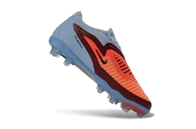 Nike Phantom GT Blue Orange Low-Cut Knit Collar Asymmetric Lacing Firm-Ground Soccer Shoes 6