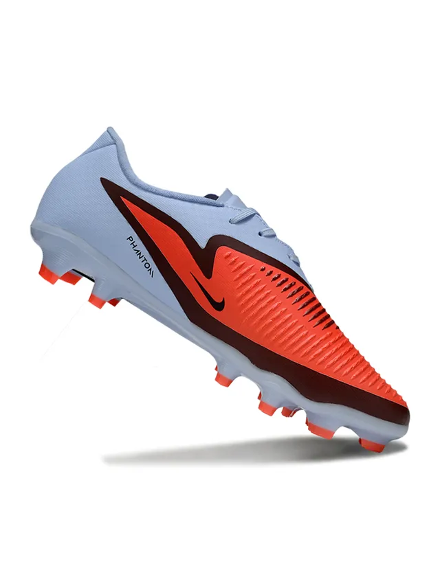 Nike Phantom GT Blue Orange Low-Cut Synthetic Upper Textured Forefoot Cage Firm-Ground Soccer Shoes 2