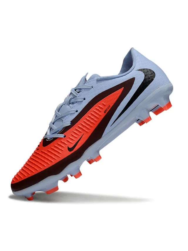 Nike Phantom GT Blue Orange Low-Cut Synthetic Upper Textured Forefoot Cage Firm-Ground Soccer Shoes 3