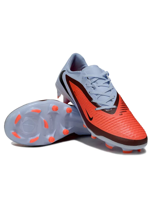 Nike Phantom GT Blue Orange Low-Cut Synthetic Upper Textured Forefoot Cage Firm-Ground Soccer Shoes 4