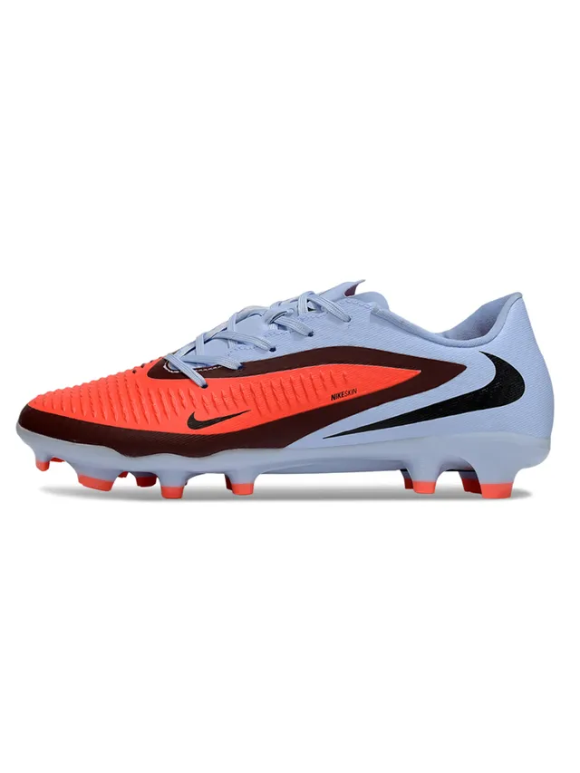 Nike Phantom GT Blue Orange Low-Cut Synthetic Upper Textured Forefoot Cage Firm-Ground Soccer Shoes 6
