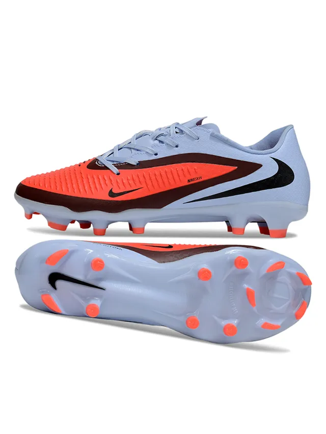 Nike Phantom GT Blue Orange Low-Cut Synthetic Upper Textured Forefoot Cage Firm-Ground Soccer Shoes 7