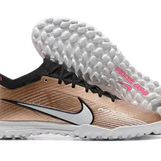 Nike Phantom GT বাদামি কালো নিম্ন-কাট নিট উপরের কৃত্রিম ঘাস ফুটবল জুতো