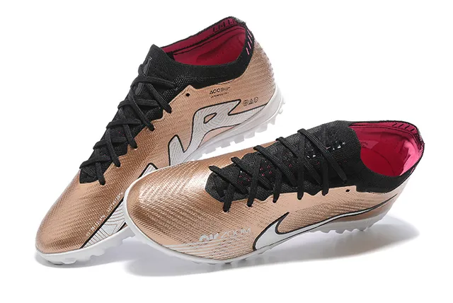 Nike Phantom GT بني أسود منخفض القطعة نسيج علوي ملعب اصطناعي أحذية كرة القدم 2