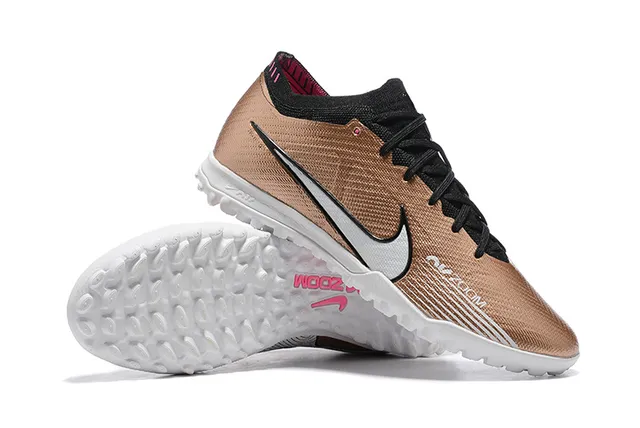 Nike Phantom GT بني أسود منخفض القطعة نسيج علوي ملعب اصطناعي أحذية كرة القدم 6