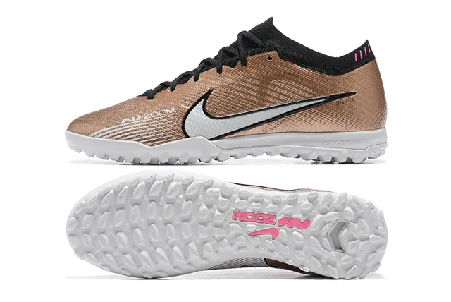 Nike Phantom GT بني أسود منخفض القطعة نسيج علوي ملعب اصطناعي أحذية كرة القدم 9