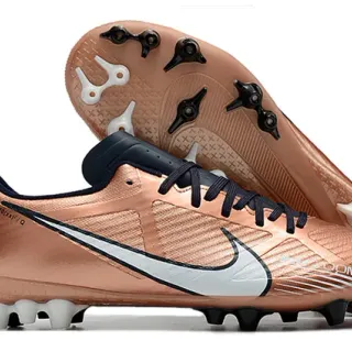 Nike Phantom GT Brown White Metallic Copper Synthetic Upper Swoosh Accent Firm-Ground Soccer Shoes