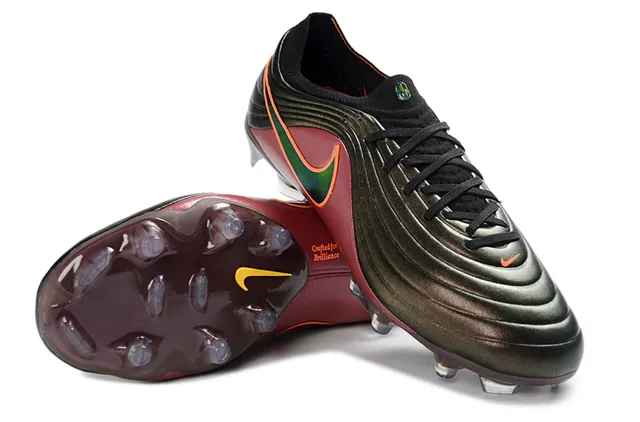Nike Phantom GT بوردو أسود باترون موجي الجزء العلوي الصناعي أحذية كرة القدم للأرض الصلبة 13