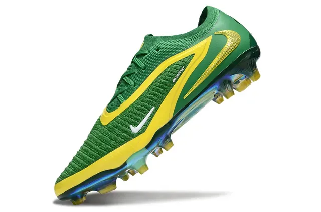 Nike Phantom GT 绿黄 针织鞋面 虹彩鞋底 人工草皮足球鞋 3