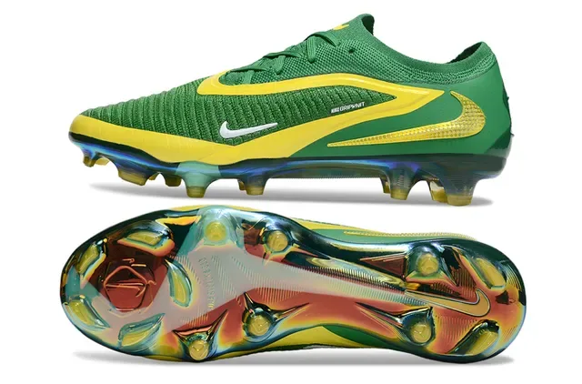 Nike Phantom GT 绿黄 针织鞋面 虹彩鞋底 人工草皮足球鞋 6