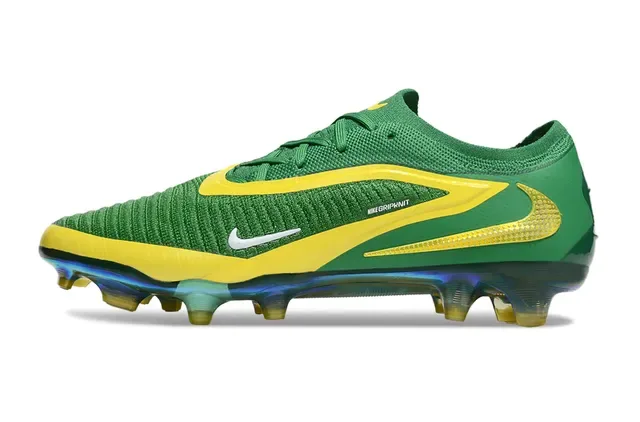 Nike Phantom GT 绿黄 针织鞋面 虹彩鞋底 人工草皮足球鞋 7