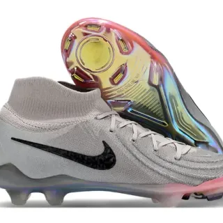 Nike Phantom GT Iridescent Gray Firm-Ground Soccer Shoes