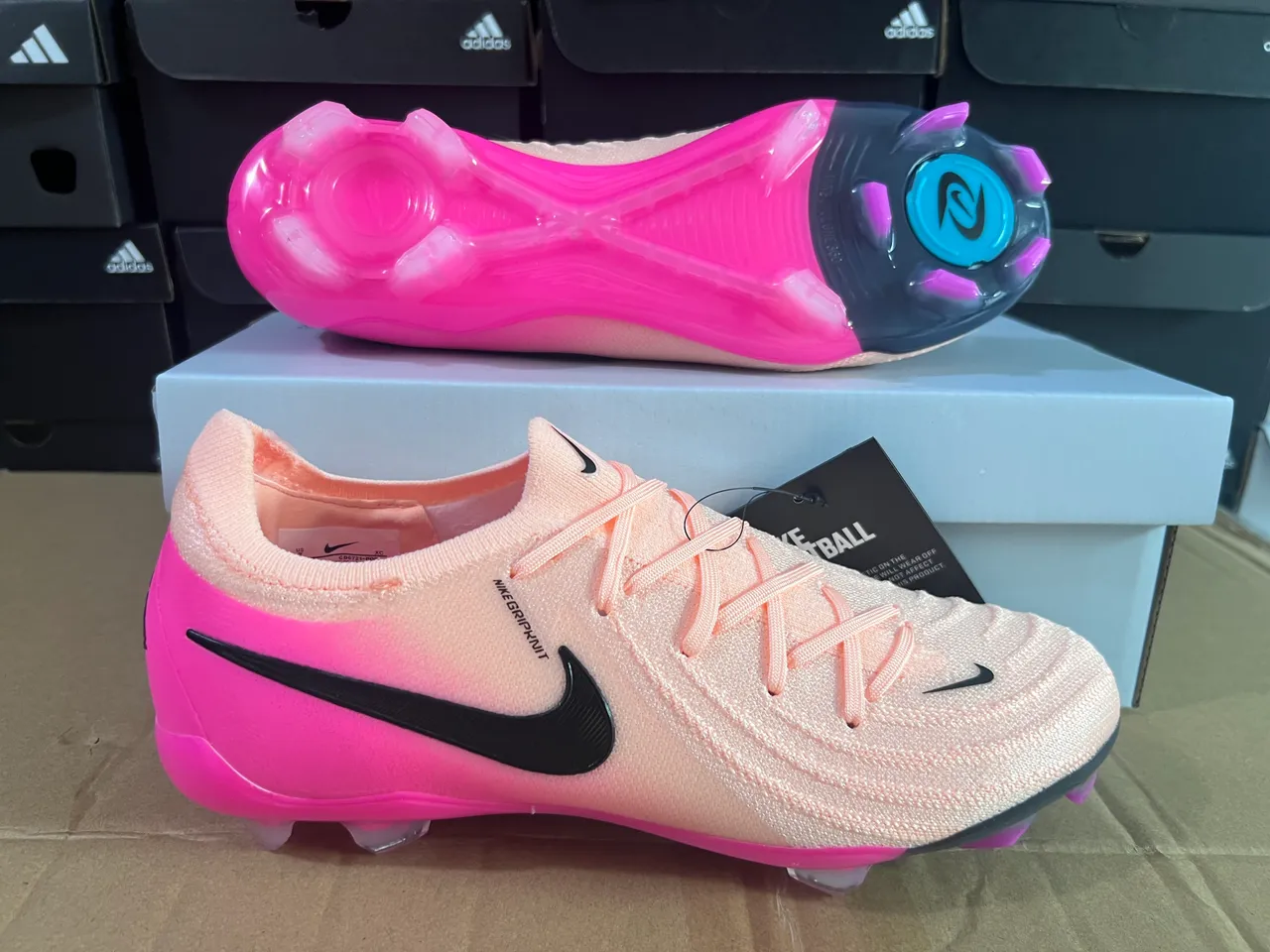 Nike Phantom GT Peach Pink Firm-Ground Soccer Shoes 5