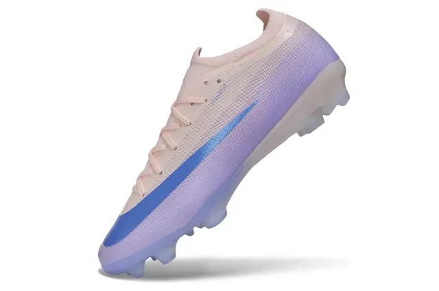 Nike Phantom GT violet bleu chaussures de football bout bas ajustement chaussette upper maille terrain ferme 3
