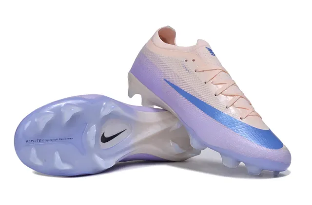Nike Phantom GT violet bleu chaussures de football bout bas ajustement chaussette upper maille terrain ferme 4