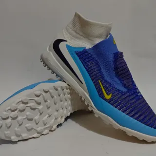 Nike Phantom GT Turf Blue White Yellow Turf फुटबॉल जूते