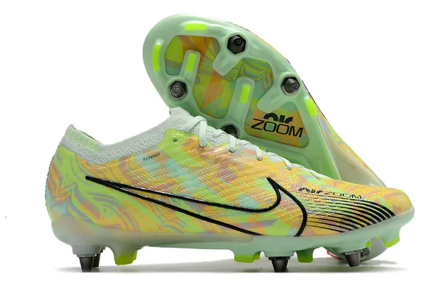 Nike Phantom GT Blanc Bleu Flyknit Upper Air Zoom Cushioning Firm-Ground Chaussures de Football 4