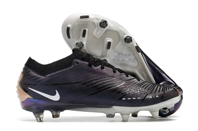 Nike Phantom GT Blanc Bleu Flyknit Upper Air Zoom Cushioning Firm-Ground Chaussures de Football 10