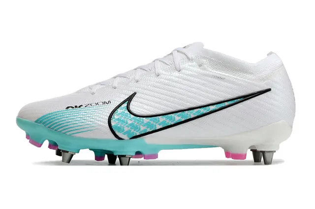 Nike Phantom GT Blanc Bleu Flyknit Upper Air Zoom Cushioning Firm-Ground Chaussures de Football 16