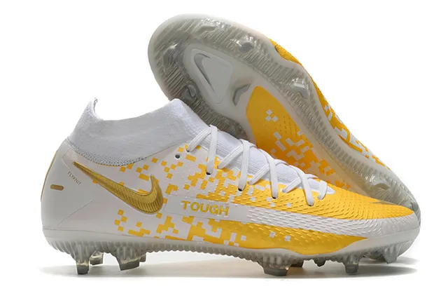 Nike Phantom GT White Translucent Sole Firm-Ground Soccer Shoes 3