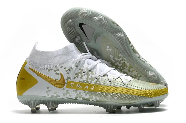 Nike Phantom GT White Translucent Sole Firm-Ground Soccer Shoes 7