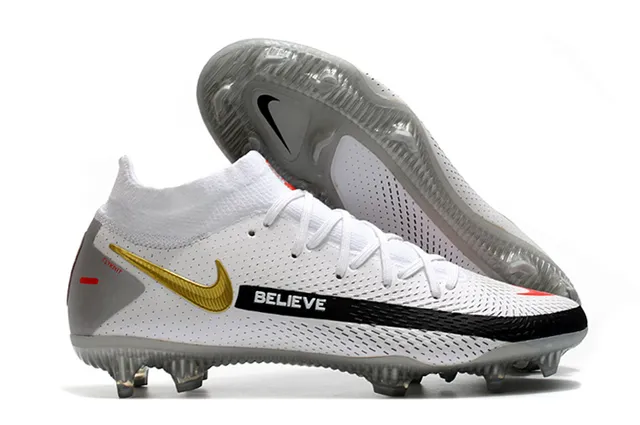 Nike Phantom GT White Translucent Sole Firm-Ground Soccer Shoes 8