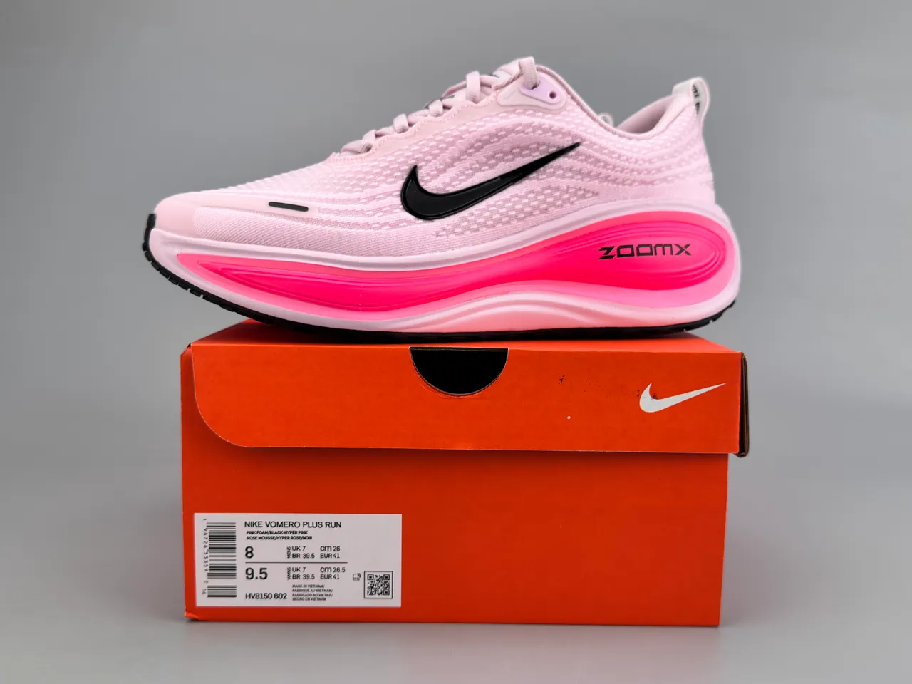 Nike Chaussures de course Haut en Knit Ingenierie Rose Noir Longueur Completa ZoomX Semelle Intermedia 4