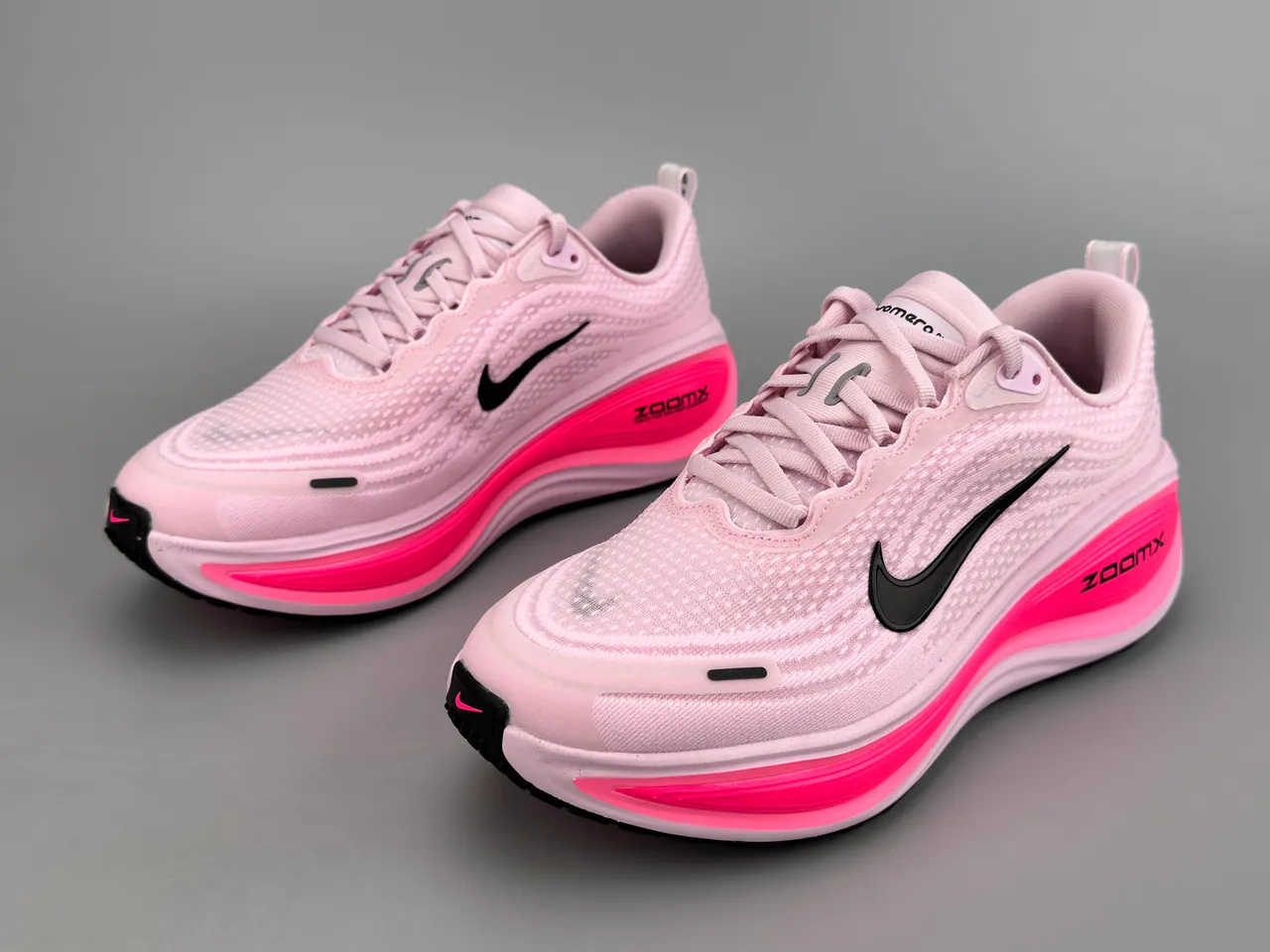 Nike Chaussures de course Haut en Knit Ingenierie Rose Noir Longueur Completa ZoomX Semelle Intermedia 7