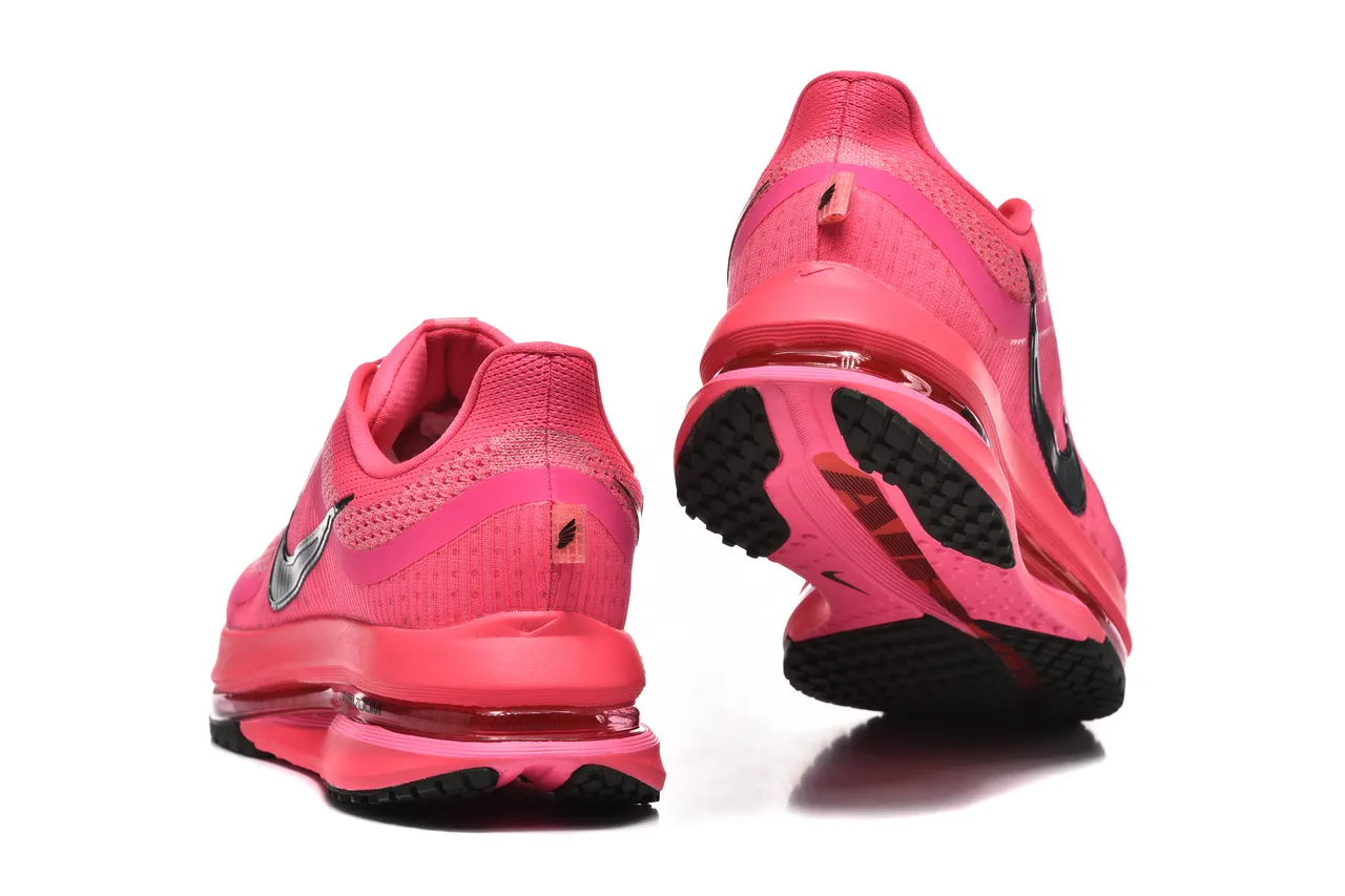 Nike Pink Black Engineered Mesh Upper Full-Length Visible Air Zoom Unit Running Shoes 5