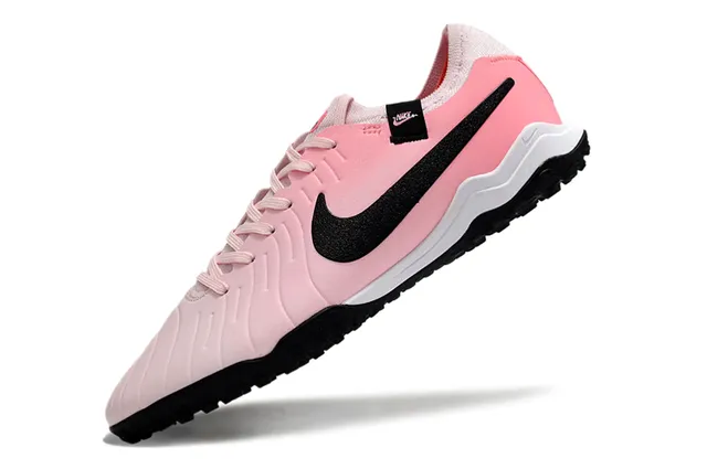 Nike Chaussures de Football Turf Rose Noir Bas de Coupe Haut Synthétique Texturé Avant-Pied 3
