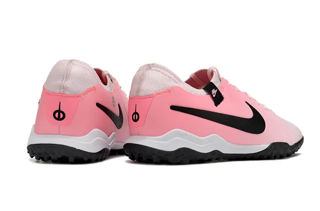 Nike Chaussures de Football Turf Rose Noir Bas de Coupe Haut Synthétique Texturé Avant-Pied 5