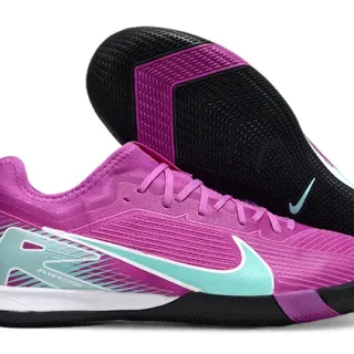 Nike Pink Blue Low-Top Synthetic Mesh Upper Sneakers