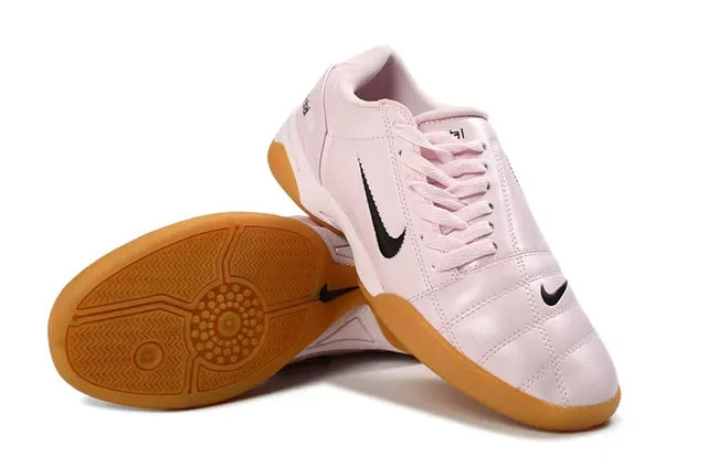 Nike Pink Brown Low-Top Leather Upper Sneakers 4
