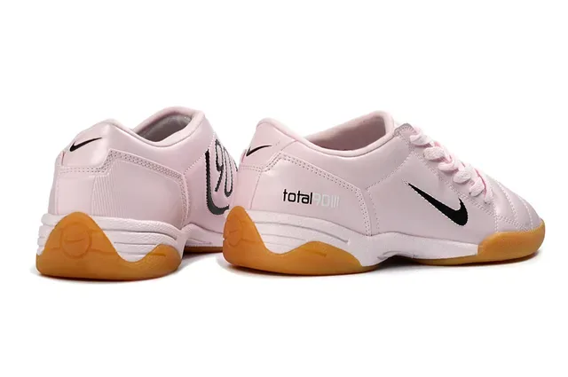 Nike Pink Brown Low-Top Leather Upper Sneakers 6