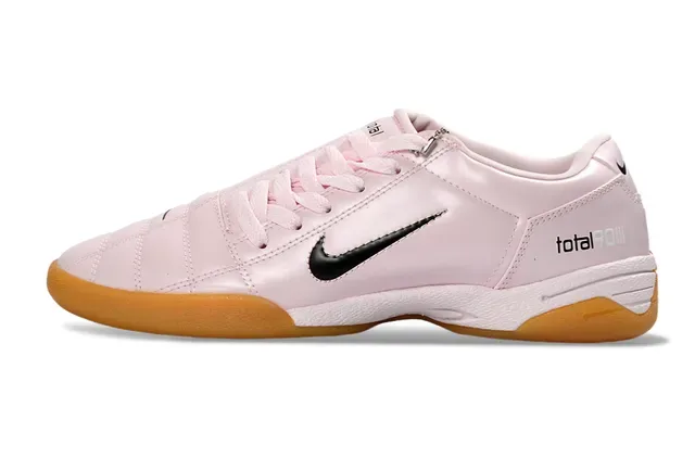 Nike Pink Brown Low-Top Leather Upper Sneakers 8
