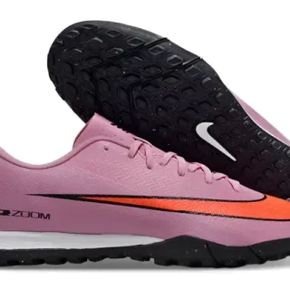 Nike Pink Orange Low-Cut Textile Upper Turf Soccer Shoes
