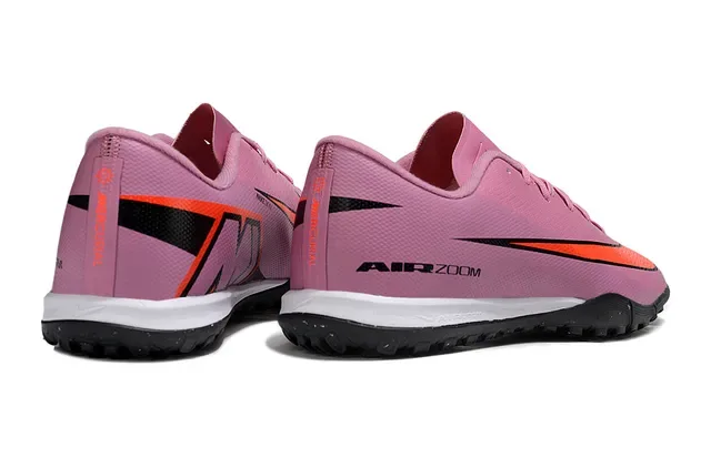 Nike Chaussures de Football Turf Low-Cut à Tige Textil Rose Orange 5