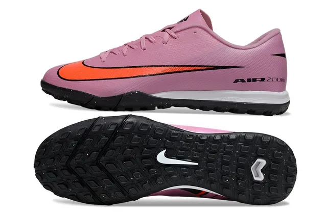 Nike Chaussures de Football Turf Low-Cut à Tige Textil Rose Orange 6