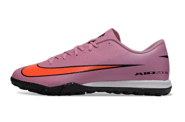 Nike Chaussures de Football Turf Low-Cut à Tige Textil Rose Orange 7