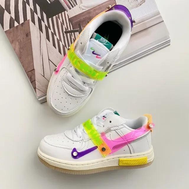 Nike Pink Red Low-Top Padded Collar Lifestyle Sneakers 24