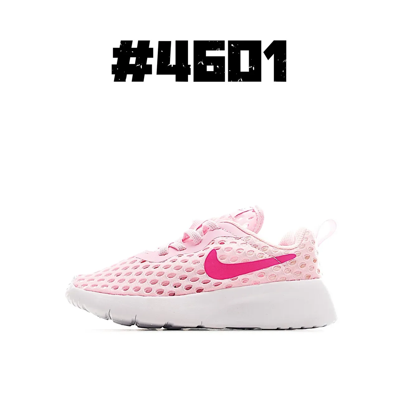 Nike Pink White Perforated Mesh Upper Low-Profile Foam Sole Lifestyle Sneakers 2