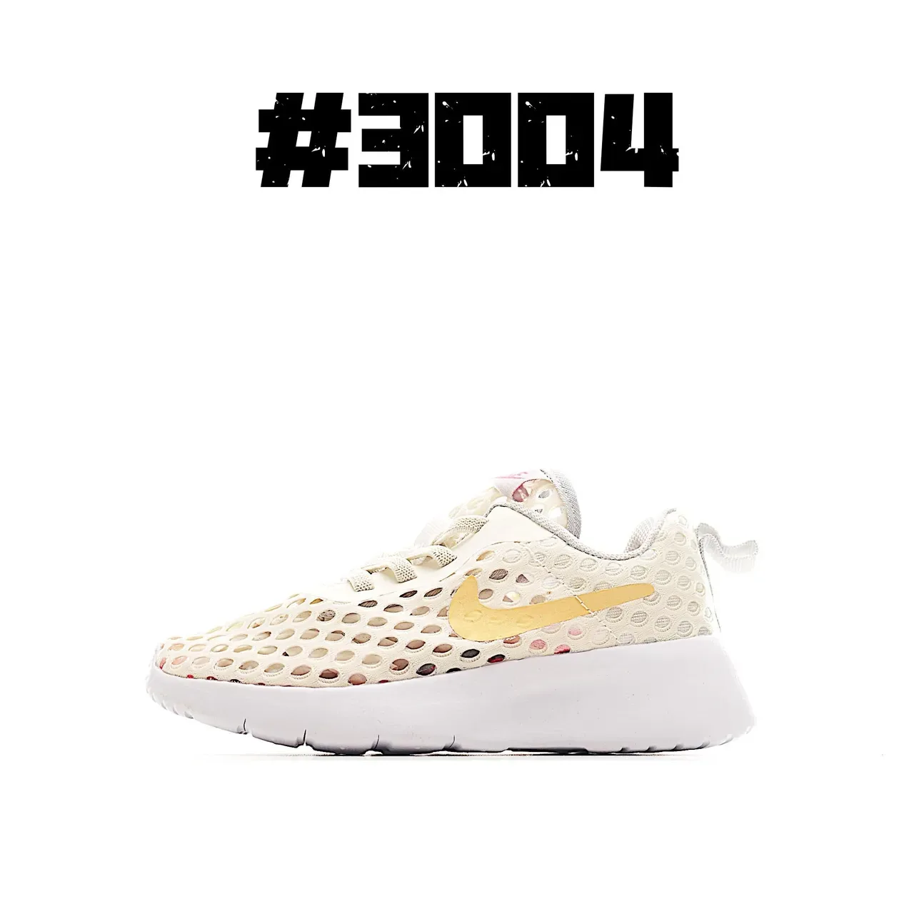 Nike Pink White Perforated Mesh Upper Low-Profile Foam Sole Lifestyle Sneakers 4