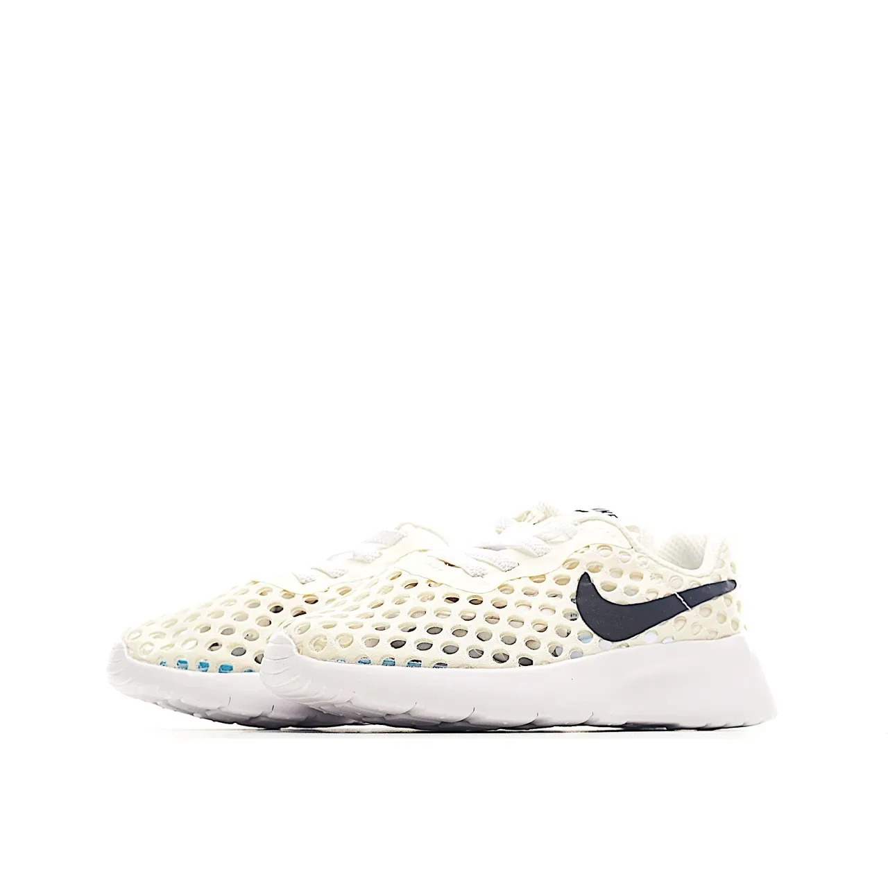 Nike Pink White Perforated Mesh Upper Low-Profile Foam Sole Lifestyle Sneakers 21