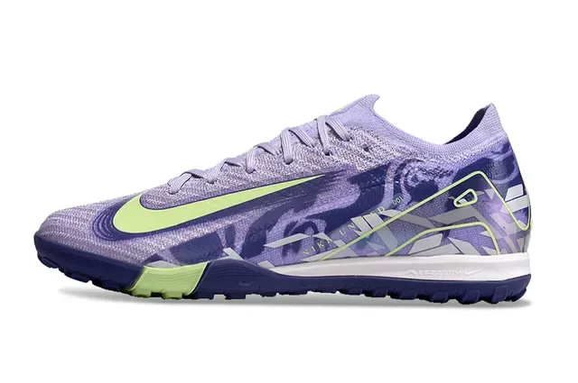 Nike Purple Green Flyknit Upper Graphic-Print Overlay Sneakers 6
