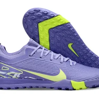 Nike 紫色绿色针织鞋面集成系带运动鞋