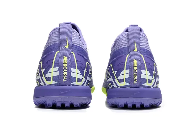Nike Purple Green Knit Upper Integrated Lacing Sneakers 4